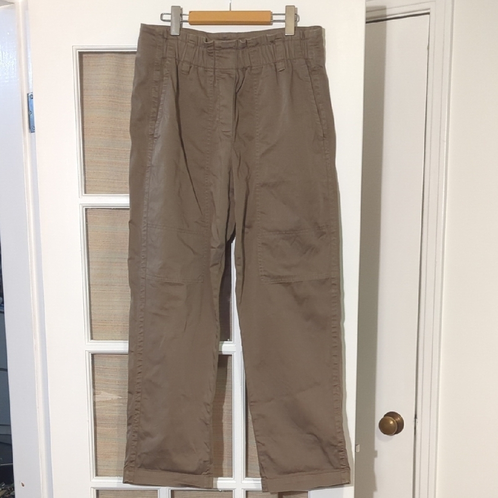 BRUNELLO CUCINELLI high waisted jogger style pant - size 8